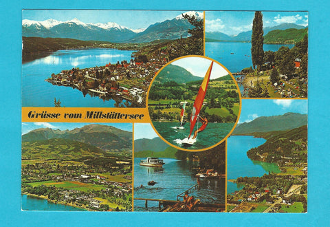 AK Grüsse vom Millstättersee.