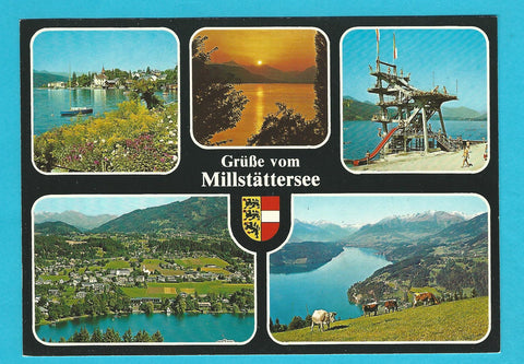 AK Grüsse vom Millstättersee.