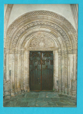 AK Millstatt am See, Stiftskirche Hauptportal.
