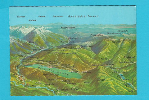 AK Drau-, Lieser- und Maltatal-Gebiet mit Millstätter See.