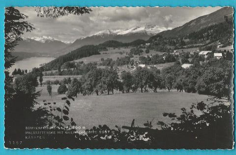 AK Sappl. Millstättersee mit Gmeineckgruppe.