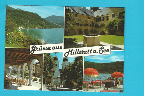 AK Grüsse aus Millstatt am See.
