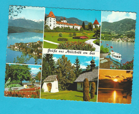 AK Grüsse aus Millstatt am See.