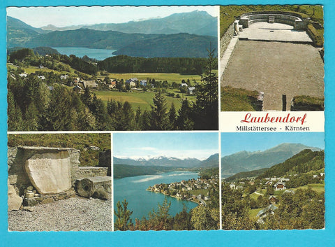 AK Laubendorf. Frühchristl. Kirche. Römischer Grabstein.