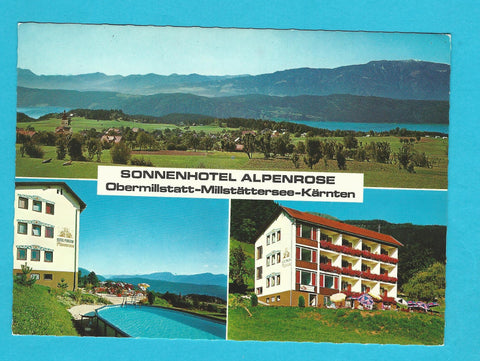 AK Obermillstatt. Sonnenhotel Alpenrose.
