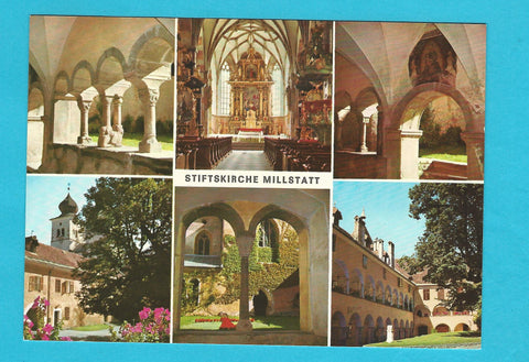 AK Benediktinerstift mit Stiftskirche Millstatt am See.