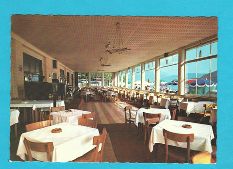 AK Millstatt. Terrasse des Seehotels Löcker.