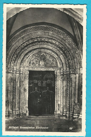 AK Millstatt Romanisches Kirchentor.