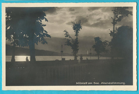 AK Millstatt am See. Abendstimmung.  (1928)