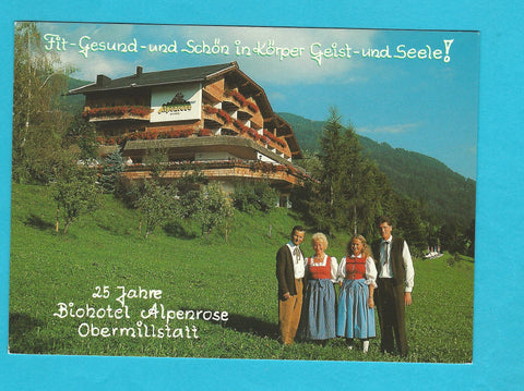 AK 25 Jahre Biohotel Alpenrose. Fam. Obweger und Theurmann. Obermillstatt 84.