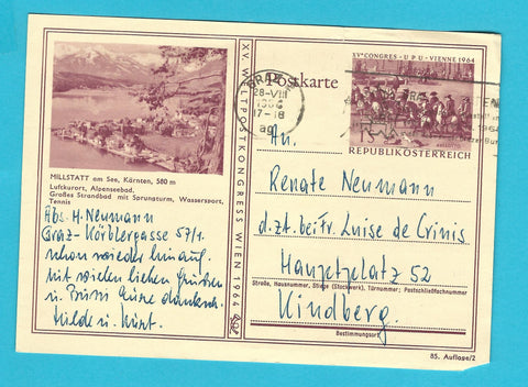Postkarte Millstatt am See.