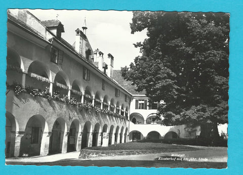 AK Millstatt. Klosterhof mit 500jähr. Linde.