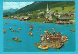 AK Weissensee. Floßkonzert der Trachtenkapelle.
