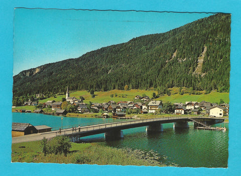 AK Weissensee. Seebrücke in Techendorf.