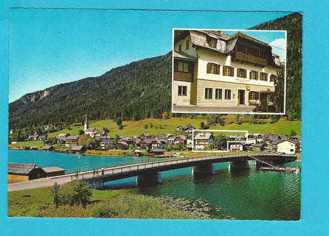AK Techendorf am Weissensee. Gasthof und Pension Regensberger. Inh. R. Ronacher.