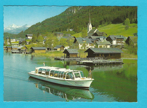 AK Weissensee. Motorbootunternahmen Hans Winkler. "Schiff Weissensee"