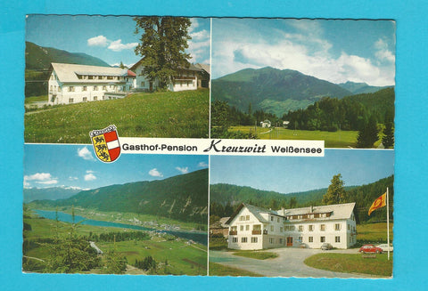 AK Gasthof Pension Kreuzwirt. Inh. F. Aigner. Kreuzberg/Weißensee.