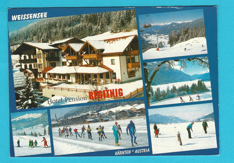 AK Weissensee. Hotel Pension Regitnig. Fam. Eder. Techendorf/Weissensee.