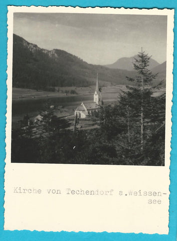 AK Kirche von Techendorf am Weissensee.