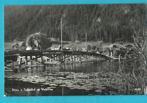 AK Brücke in Techendorf am Weißensee.