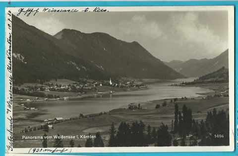 AK Panorama vom Weissensee. (1930)