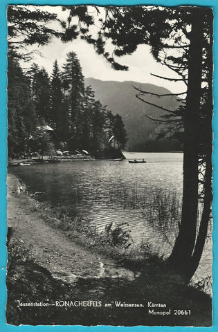 AK Weissensee. Jausenstation Ronacherfels.