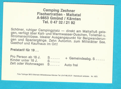 camping zechner AK Camping Zechner Fischertratten