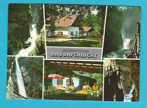 AK Jausenstation Raggaschlucht. Inh. W. Springer. Flattach.