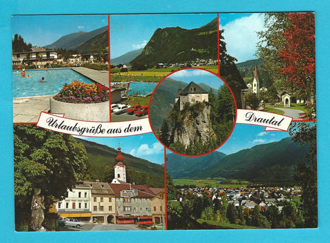 AK Urlaubsgrüße aus dem Drautal.
