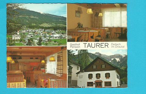 AK Dellach im Drautal. Gasthof Pension Taurer.
