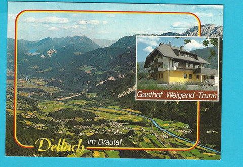 AK Dellach im Drautal. Gasthof Weigand-Trunk.