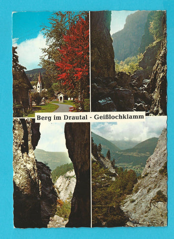 AK Berg im Drautal. Geißlochklamm.
