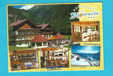 AK Flattach. Innerfragant 18. Alpenhotel Badmeister.