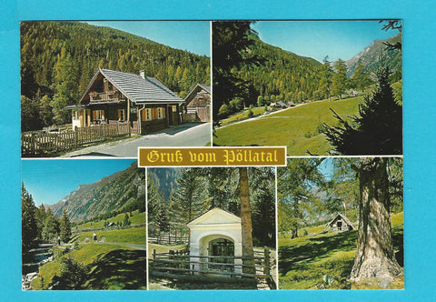 AK Gruß vom Pöllatal mit Rasthaus Schoberblick Rennweg.
