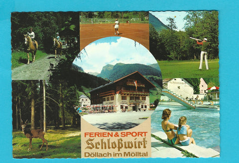 AK Döllach im Mölltal. Hotel Schlosswirt. Hubert und Maria Sauper.