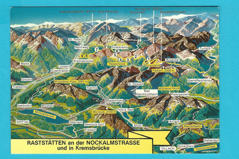 AK Raststätten an der Nockalmstrasse und in Kremsbrücke.