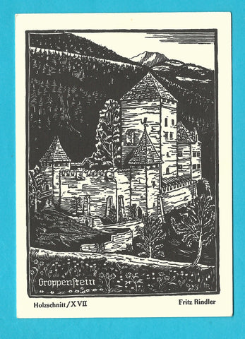 AK Groppenstein. Holzschnitt XVII Fritz Rindler.
