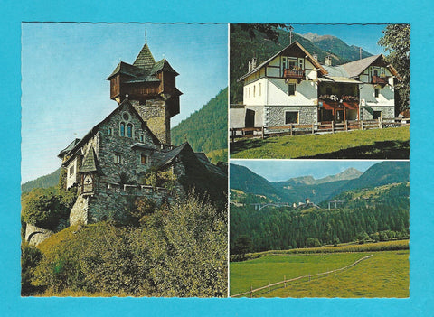 AK Obervellach an der Tauernbahn. Gasthaus und Pension zur Burg Falkenstein. Fam. Wabnig. Gratschach 12.