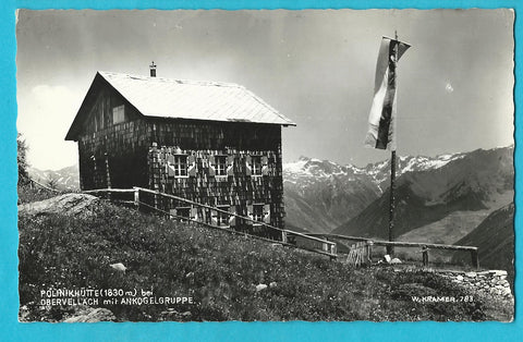 AK Polinikhütte bei Obervellach mit Ankogelgruppe.