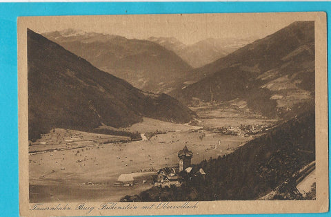 AK Tauernbahn. Burg Falkenstein mit Obervellach.