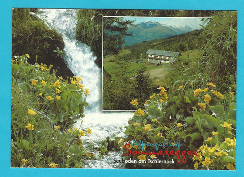 AK Seeboden am Millstättersee. Treffling 22. Alpengasthof Sommeregger. Familie Erlacher.