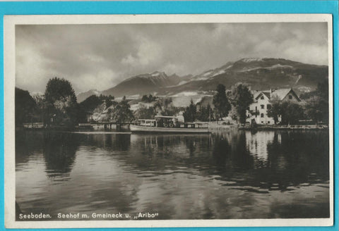 AK Seeboden. Seehof m. Gmeineck u. Aribo. (1927)