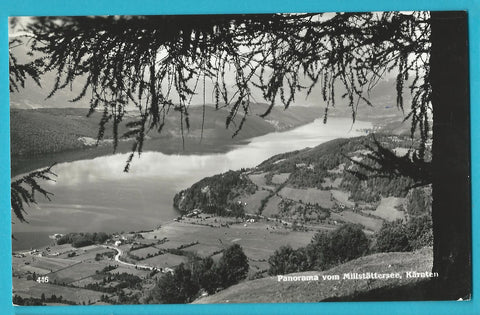 AK Panorama vom Millstättersee.