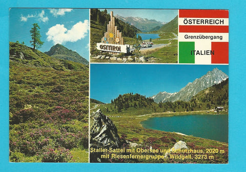 AK Staller Sattel mit Obersee und Schutzhaus.