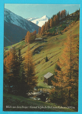 AK Blick aus dem Trojer-Almtal St. Jakob/Def. zum Kahorn.