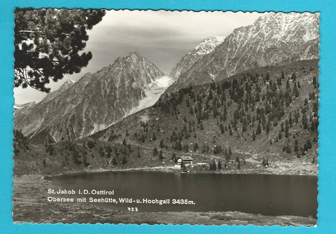 AK St. Jakob in Defereggen. Obersee mit Seehütte, Wild- u. Hochgall.