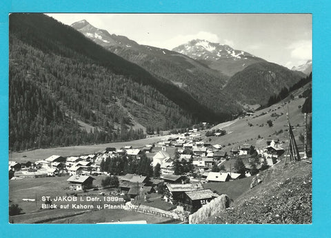 AK St. Jakob in Defereggen. Blick auf Kahorn u. Pfannhorn.