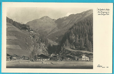 AK St. Jakob in Defereggen. Am Eingang in das Troyer Tal.