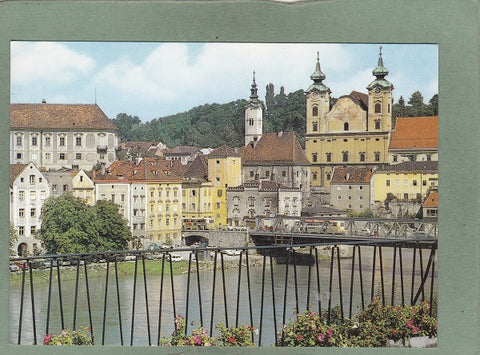 AK Steyr. Blick auf Michaelerkirche und Bürgerspital.