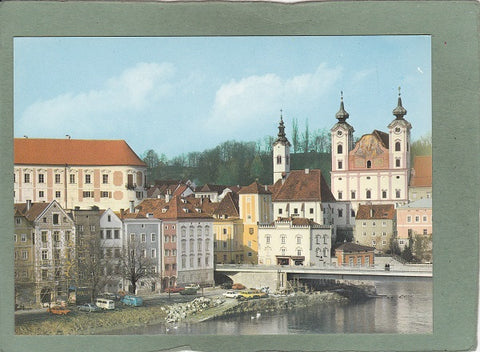 AK Steyr. Michaelerkirche und Bürgerspital.